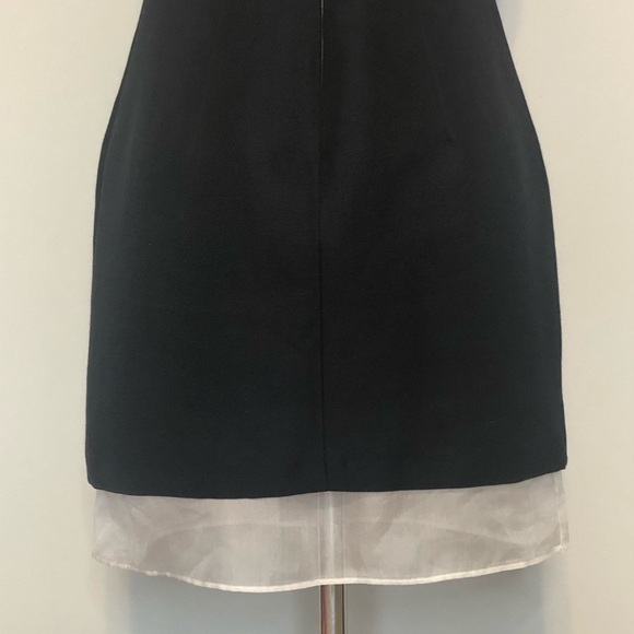 Wai Ming Black Dress with Leather and Mesh Details - Picture 8 of 15